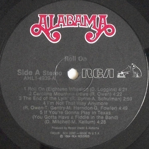 Alabama - Roll On - LP 3