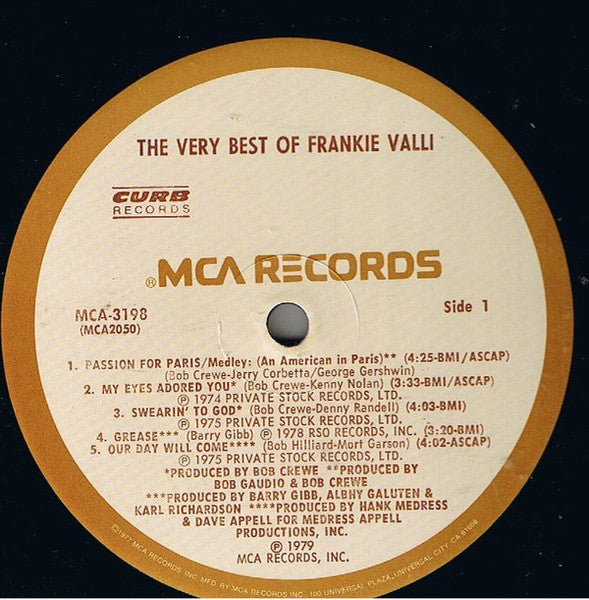 Frankie Valli - The Very Best Of - LP 2