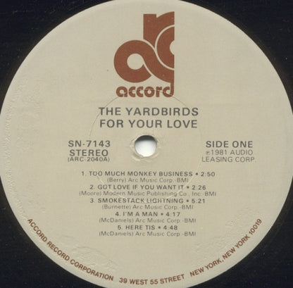 The Yardbirds - For Your Love - LP 3