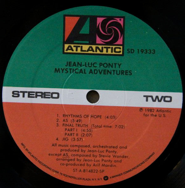 Jean-Luc Ponty - Mystical Adventures - LP 4