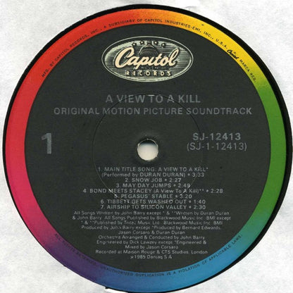 John Barry - A View To A Kill (Original Motion Picture Soundtrack) - LP 3