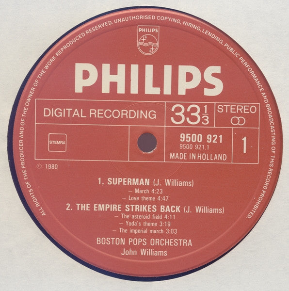John Williams, Boston Pops - Pops In Space - LP 3