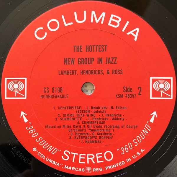 Lambert, Hendricks & Ross with the Ike Isaacs Trio featuring Harry Edison - The Hottest New Group In Jazz - LP 4