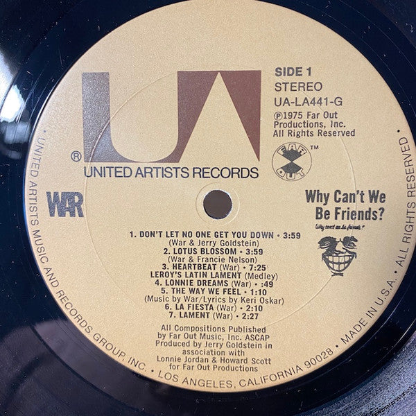 War - Why Can't We Be Friends? - LP 3
