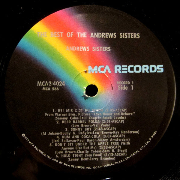The Andrews Sisters - The Best Of The Andrews Sisters - LP 4