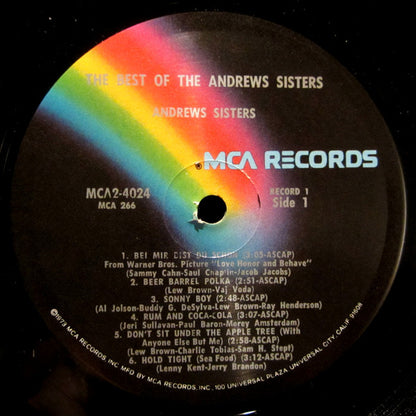 The Andrews Sisters - The Best Of The Andrews Sisters - LP 4