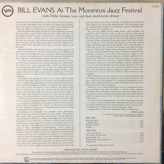 Bill Evans - At The Montreux Jazz Festival - LP 2