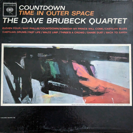 The Dave Brubeck Quartet - Countdown Time In Outer Space - Vinyl, LP, Album, Mono