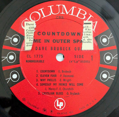 The Dave Brubeck Quartet - Countdown Time In Outer Space - Vinyl, LP, Album, Mono 3