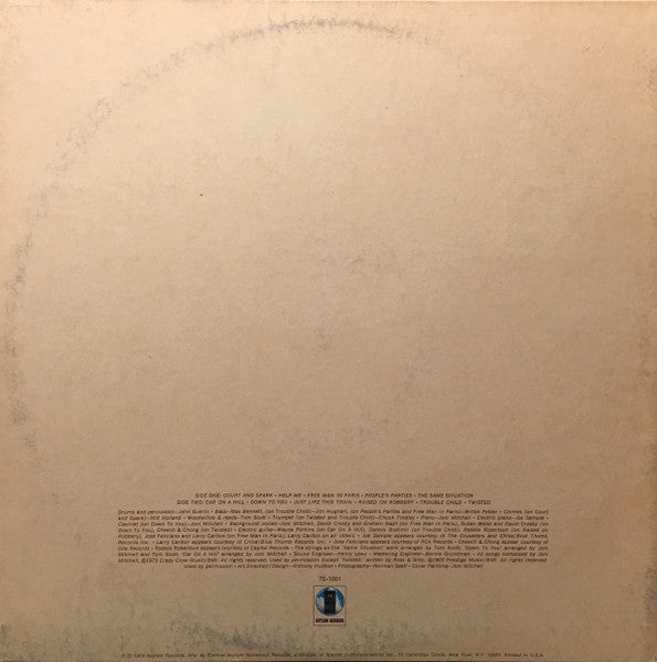 Joni Mitchell - Court And Spark - LP 4