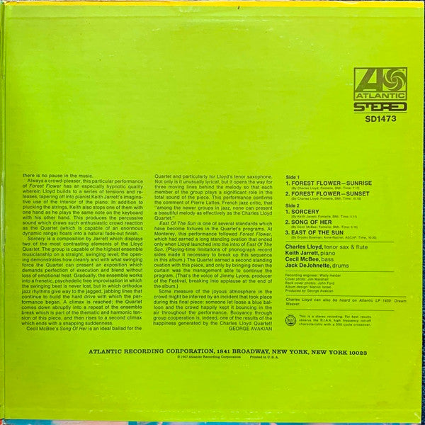 Charles Lloyd - Forest Flower - LP 3