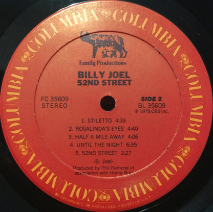 Billy Joel - 52nd Street - LP 4