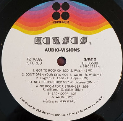 Kansas - Audio-Visions - LP 4