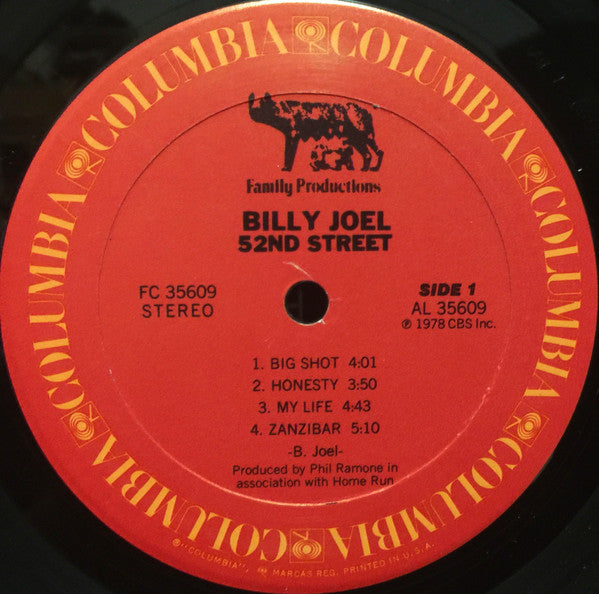 Billy Joel - 52nd Street - LP 3