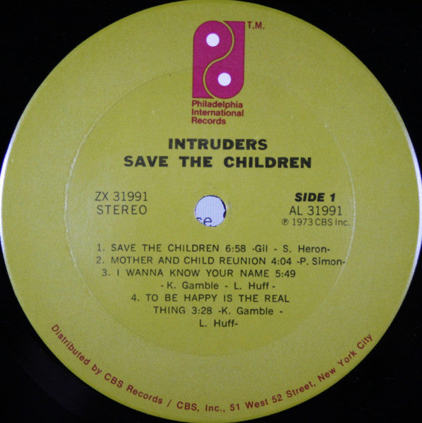 Intruders - Save The Children - LP 3