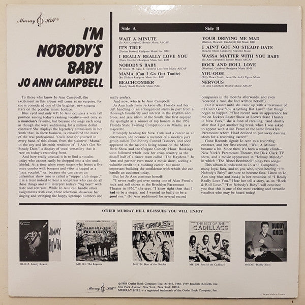 Jo Ann Campbell - I'm Nobody's Baby - LP 2