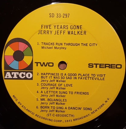 Jerry Jeff Walker - Five Years Gone - Vinyl, LP, Album, Stereo 4