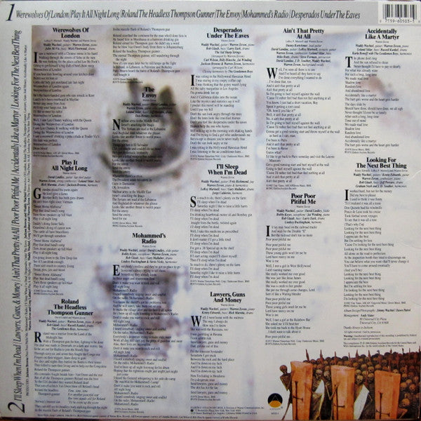 Warren Zevon - A Quiet Normal Life (The Best Of Warren Zevon) - LP 3