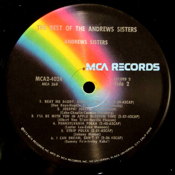 The Andrews Sisters - The Best Of The Andrews Sisters - LP 5