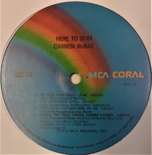 Carmen McRae - Here To Stay - LP 4