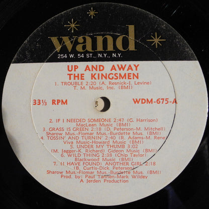The Kingsmen - Up And Away - LP 3