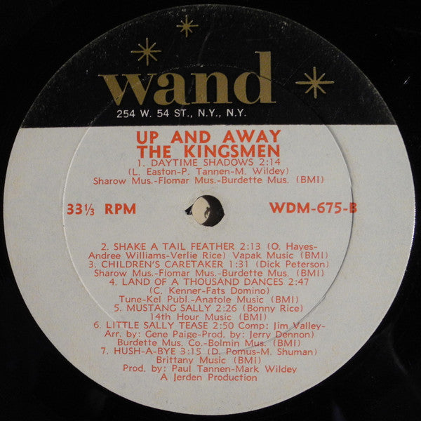The Kingsmen - Up And Away - LP 4