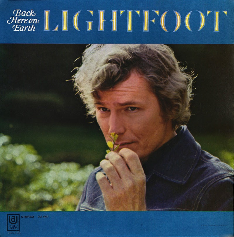 Gordon Lightfoot - Back Here On Earth - VINTAGE vinyl record for sale
