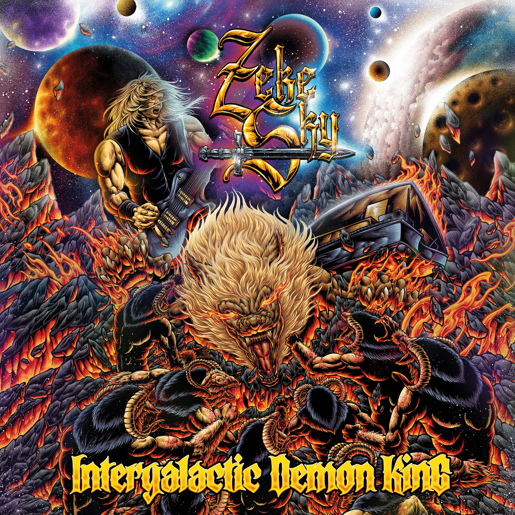 Zeke Sky - Intergalactic Demon King - VINTAGE vinyl record for sale
