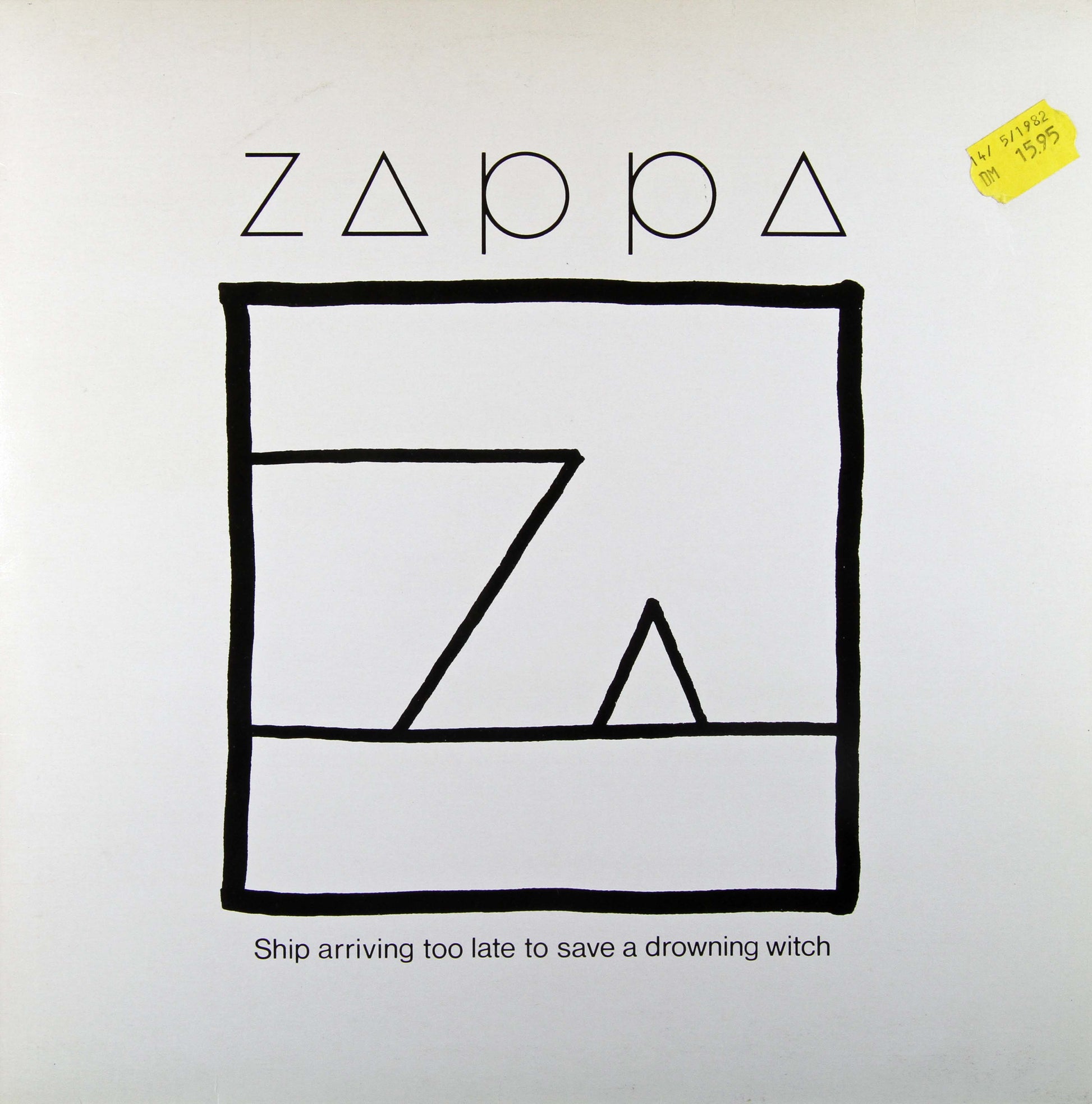 Zappa - Ship Arriving Too Late to Save a Drowning Witch - LP